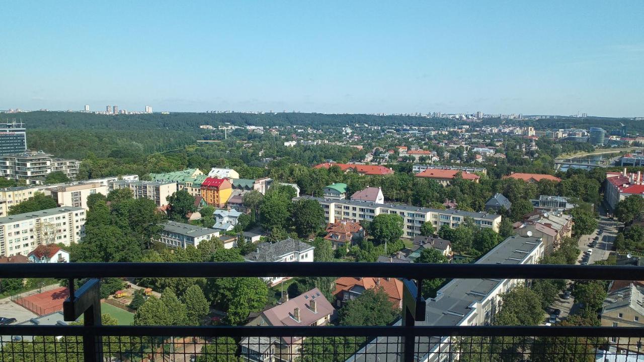 Luxury Apartment In Skyscraper Vilnius Exterior foto